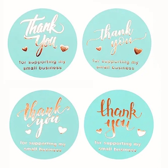500pcs/Roll~ Thank You Stickers - Picture 4 of 7